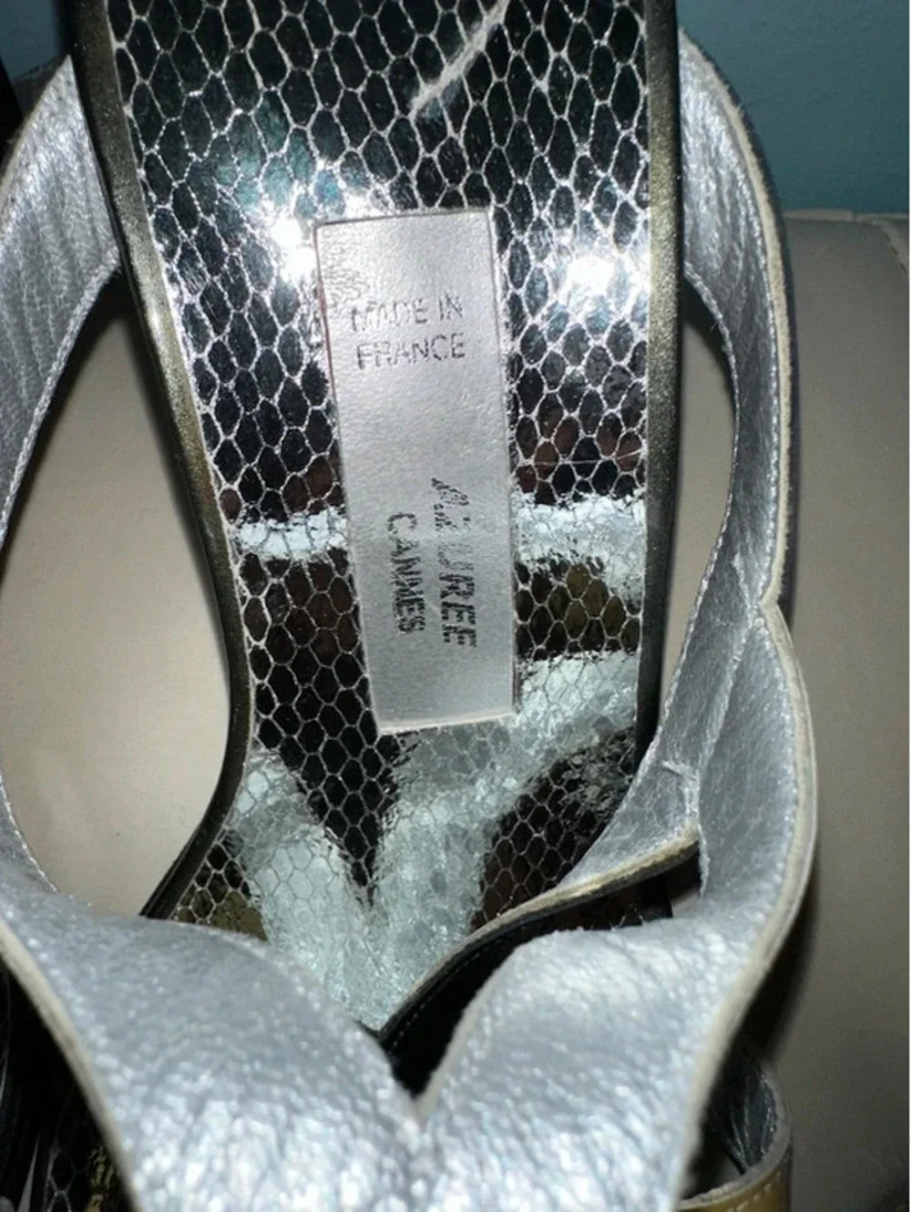 Vintage Azurée Cannes Strappy, High-Vamp Sandals France 6